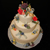 Vanilla Fondant Wedding Cake with Gumpaste Flowers : Lemon Poppy Seed Cake