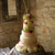 Vanilla Buttercream Wedding Cake with Gumpaste Decoration and Fresh Flowers : Lemon Poppy Seed Cake